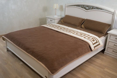 Одеяло зимнее Wollwelt Latte 200х200 см Белый