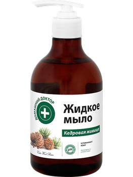 Рідке мило Домашній доктор Кедрова живиця 480 мл (4823015938108)