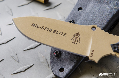 Туристичний ніж TOPS Knives Mil-Spie3 Elite Tan and BLM handles (2000980436736)