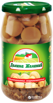 Гриби консервовані Долина Желаний Печериці Мариновані 720 мл (4820086922913)