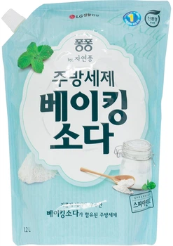Засіб для миття посуду LG Natural Pong Baking soda запаска 1.2 л (8801051232394)