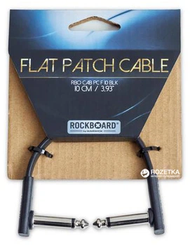 Інструментальний патч-кабель RockBoard RBOCABPC F10 BLK Flat 0.1 м Black