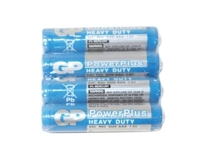 Батарейка GP PowerPlus AAA (R03) 1.5 V 2 шт (165708)