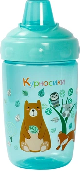 Поїлка-непроливайка Курносики 7028 із силіконовим носиком Зелена 360 мл (8850217470286)