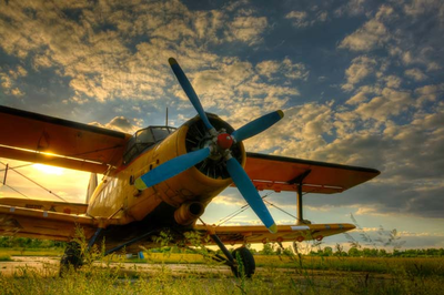 Фотошпалери ArtSide Літак з 80 (3446) Жаккард
