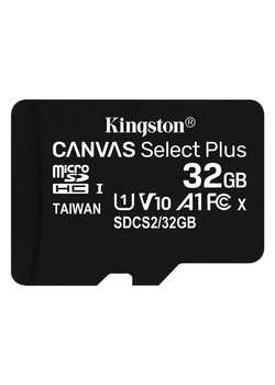 Карта памяти MicroSDHC 32GB UHS-I Class 10 Kingston Canvas Select Plus R100MB/s (SDCS2/32GBSP)