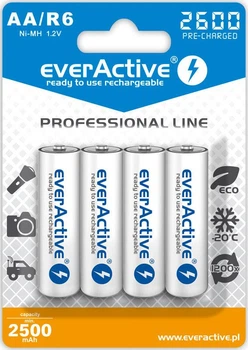 Аккумулятор everActive AA/HR06 Ni-MH 2600mAh BL 4шт (291225)