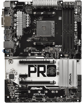 Материнская плата ASRock X370 Pro4 (sAM4, AMD X370, PCI-Ex16)