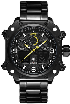 Мужские часы Weide All Black WH7303B-2C SS (WH7303B-2C)