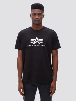 Футболка хлопковая длинная мужская Alpha Industries Basic Logo Tee UTB49000G1 L Replica Blue (640631001832)
