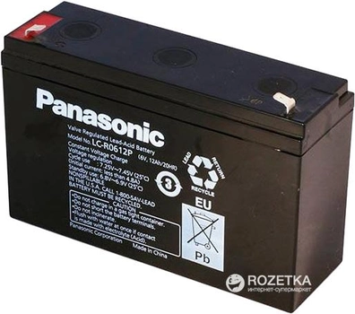 Аккумуляторная батарея Panasonic 6V 12Ah (LC-R0612P)