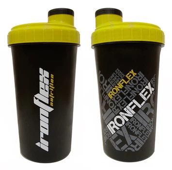 Шейкер IronFlex Shaker 700 мл, Black/Yellow