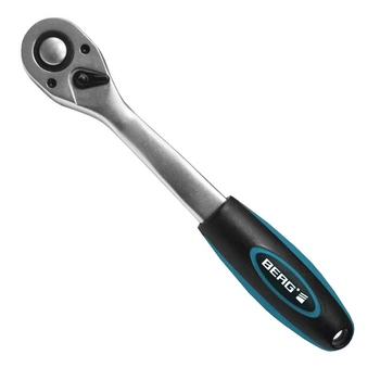 Тріскачка Berg реверсивна 1/4" 145 мм (52-031)
