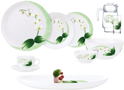 Столовий сервіз Luminarc Diwali White Orchid 46 предметів (P7270)
