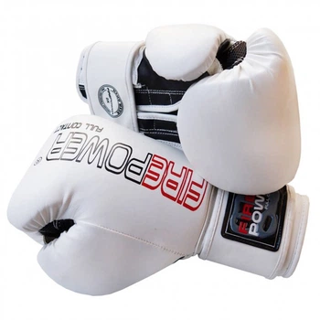 Боксерские перчатки FirePower FPBGА1 NEW (12oz) Белые