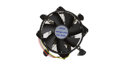 Вентилятор ATcool Average Wind (Intel 775/1150/1155/1156/92mm/1600rpm/3pin/Alum) (13406)