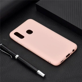 Чехол Soft Touch для Vivo Y91c (со сканером отпечатка) силикон бампер светло-розовый