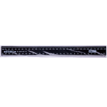 Лінійка пластикова Buromax 30см чорна (BM.5830-30)