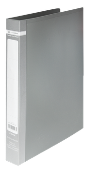 Папка пластикова Buromax A4 25 мм кільцевої механізм 2 кільця сіра (BM.3161-09)
