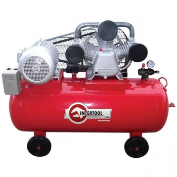 Компрессор 200 л, 7,5 кВт, 380 В, 8 атм, 1050 л/мин. 3 цилиндра INTERTOOL PT-0040