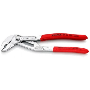 Високотехнологічні сантехнічні кліщі Knipex Cobra 87 03 180 хромовані