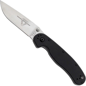 Карманный нож Ontario RAT II Folder - Satin гладкая РК Черная рукоять (8860)