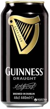 Пиво Guinness Draught темне фільтроване 4.1% 0.44 л (5000213101872G)