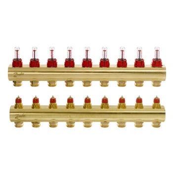 Розподільчий колектор Danfoss FHF 9F з ротаметрами (088U0529)