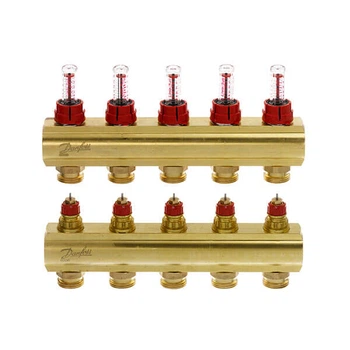 Розподільчий колектор Danfoss FHF 5F з ротаметрами (088U0525)