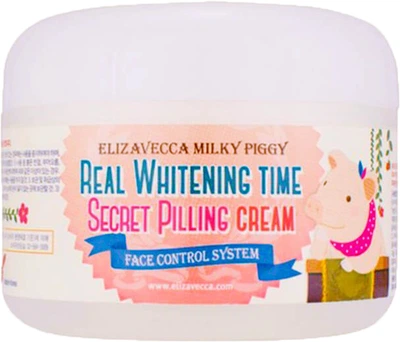 Пилинг-крем для лица от пигментных пятен Elizavecca Milky Piggy Real Whitening Time Secret Pilling Cream 100 мл (8809071369250)