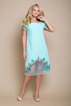 Платье "Фелида" (мятный) 56 (XXXXL)