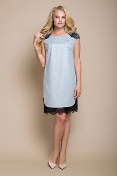 Платье "Памела" (серый) 50 (XL)