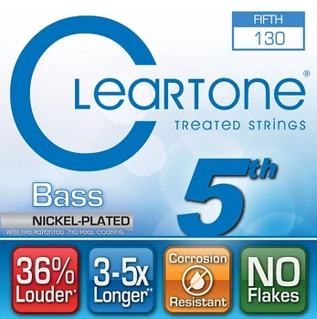 Струна с покрытием дял басгитары CLEARTONE 64-130 BASS NICKEL-PLATED 5TH STRING 130