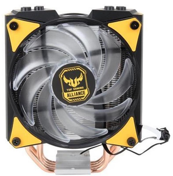Кулер процессорный CoolerMaster MasterAir MA410M TUF Gaming Edition (MAM-T4PN-AFNPC-R1), Intel: 2066/2011-3/2011/1151/1150/1155/1156/1366, AMD: AM4/AM3+/AM3/AM2+/AM2/FM2+/FM2/FM1, 120x120x25мм, 4-pin