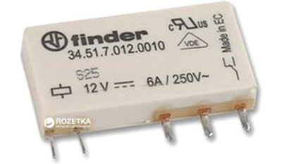 Реле Finder 1CO 6A 12В (345170120010)