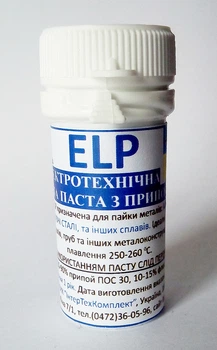Паяльная паста ( припой + флюс ) ИнтерТехКомплект ELP (50г)
