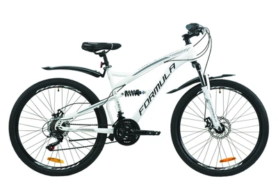 Велосипед двухподвес горный (спортивный) 26" Formula X-Rover 2020 рама 19" белый на рост 165-180 см (OPS-FR-26-425)