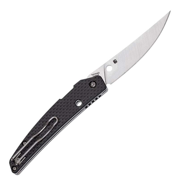 Ніж складаний Spyderco Ikuchi (довжина: 193мм, лезо: 83мм), чорний