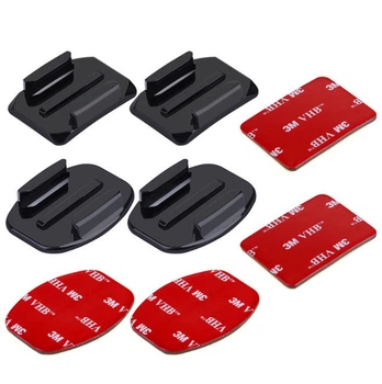 Набор платформ Puluz 4в1 с липучкой для Gopro (Curved Adhesive Mount), SJCAM, Xiaomi (00737)