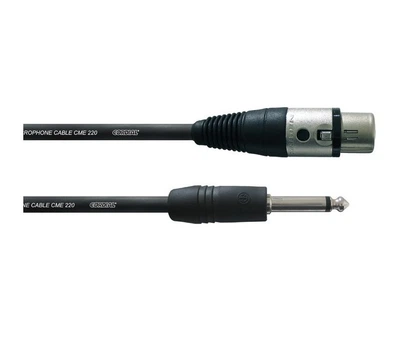 Микрофонный кабель Jack 6.3 Mono — XLR Female 5м Cordial CFM 5 FP