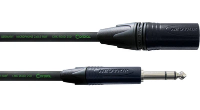 Балансный аудио кабель Jack 6.3 — XLR Male 10м Cordial CRM 10 MV