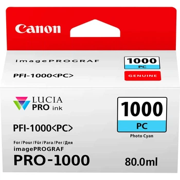 Картридж струйный PFI-1000PC (Photo Cyan) Canon (2000003231430)