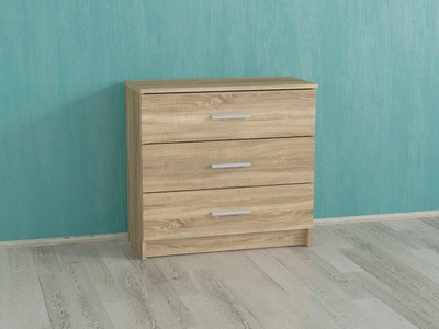 Комод на 3 ящики Forte Milton 710x680x350 Дуб сонома