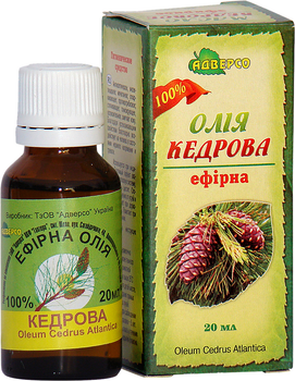 Масло эфирное Адверсо Кедровое 20 мл (4820104010783)