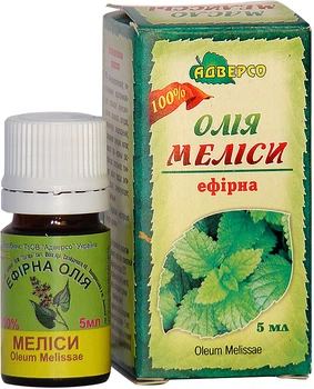 Масло эфирное Адверсо Мелисы 5 мл (4820104010721)