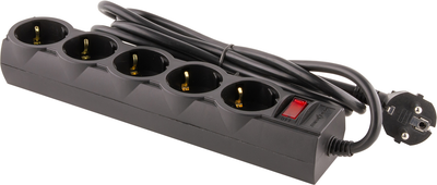 Сетевой фильтр LogicPower LP-X5 Premium 5 м 5 розеток Black (LP9585)