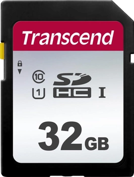 Карта памяти Transcend 300S SDHC 32GB Class 10 UHS-I U1 (TS32GSDC300S)
