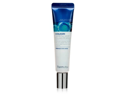 Сироватка-ролер з колагеном для шкіри навколо очей FarmStay Collagen Water Full Moist Rolling Eye Serum, 25мл (8809480772504)
