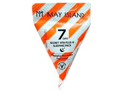 Ночная маска для лица с витаминами May Island 7 Days Secret Vita Plus-10 Sleeping Pack, 5г (8809515401133)
