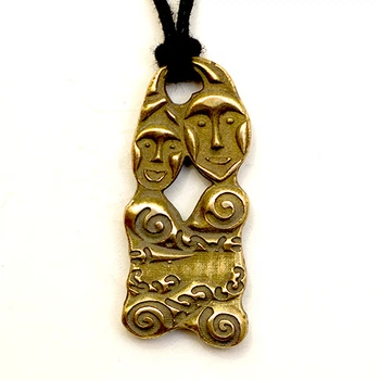 Амулет кулон Квітка Аравії Semantic Jewelry Бронзове покриття 3.2 x 1.5 x 3.0 см